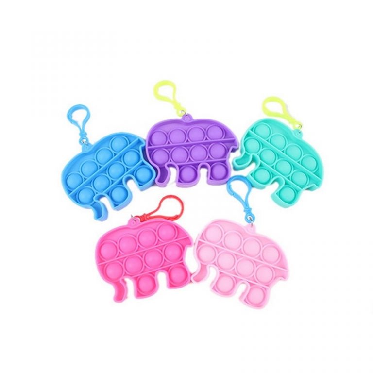 pop it fidget toy keychain