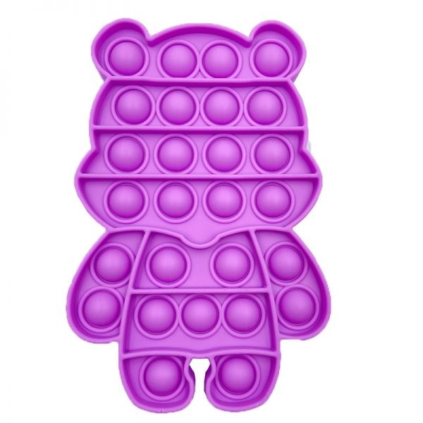 Cute Bear Shape Push Bubble Sensory Squishy Fidget For Autism Special Needs Antistress Game Adult Children 2 - Popping Fidgets