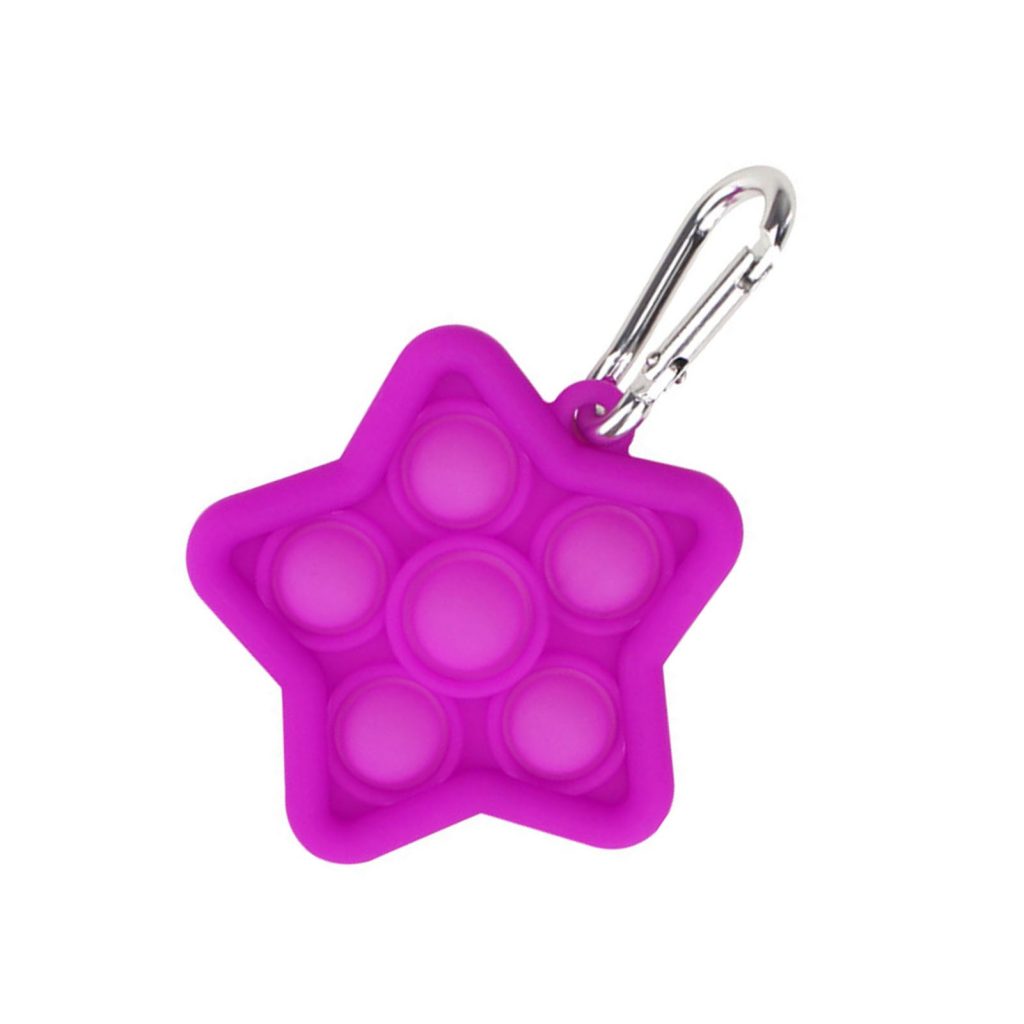 Star Keychain Pop It Fidget Anti Stress Toys | Popping Fidgets