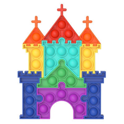 Pops Fidget Castle Puzzle Reliver Stress Toys Rainbow Push It Bubble Antistress Toys Adult Children Autism 1.jpg 640x640 1 - Popping Fidgets