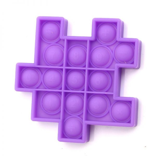 Pops it Cube Fidget Relieve Stress Toys Model Bubble Anti stress Adult Children Sensory Silicone Puzzle 5 - Popping Fidgets