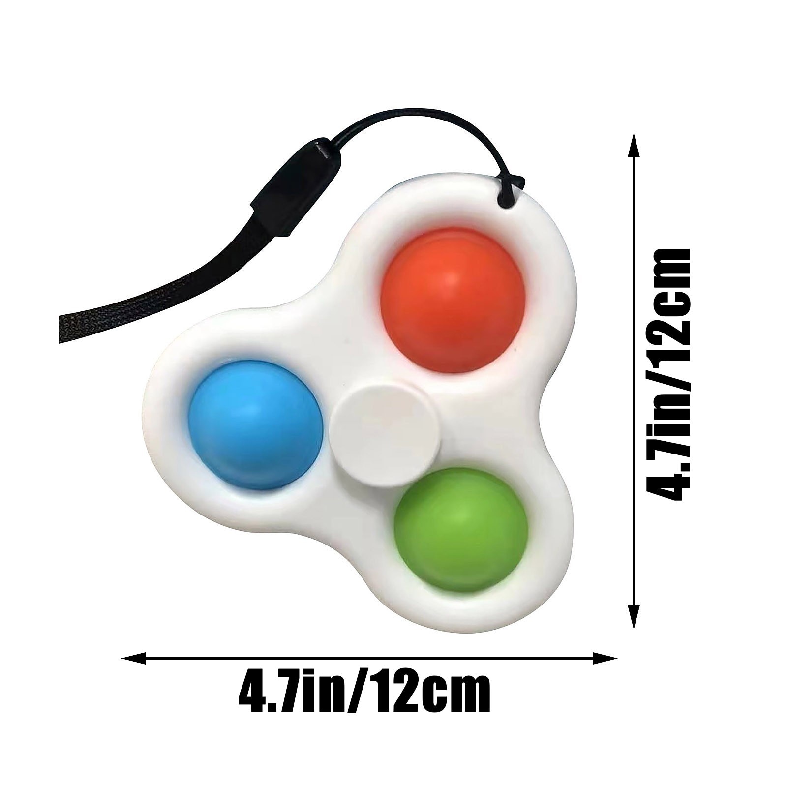 Simple Dimple Spinner Push Pop Fidget Toy Anti Stress Toy Anxiety Relief Toy Pop Sensory Toy 3 - Popping Fidgets