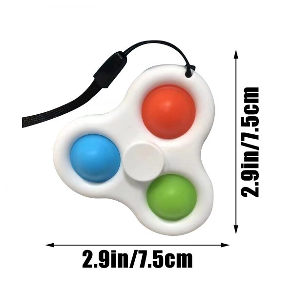 Simple Dimple Spinner Push Pop Fidget Toy Anti Stress Toy Anxiety Relief Toy Pop Sensory Toy 4 - Popping Fidgets