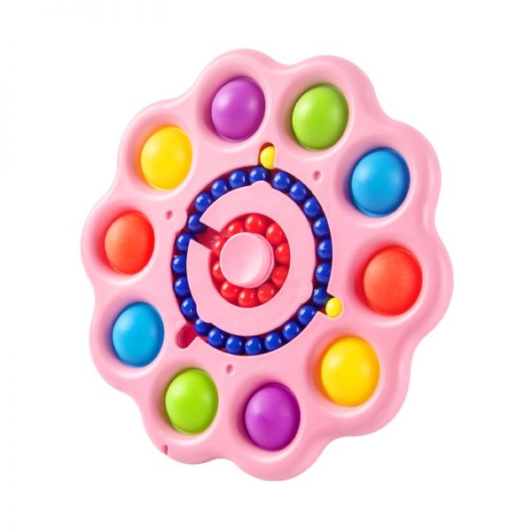 Colorful Popit Fidget Toy Spinner Stress Relief 10 Sides Spinner It Pop Stress Relief Fidget Toys 1 - Popping Fidgets