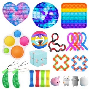Fidget Toys Anti Stress Set Strings Relief Pack Gift for Adults Children Figet Sensory Squishy Relief - Popping Fidgets