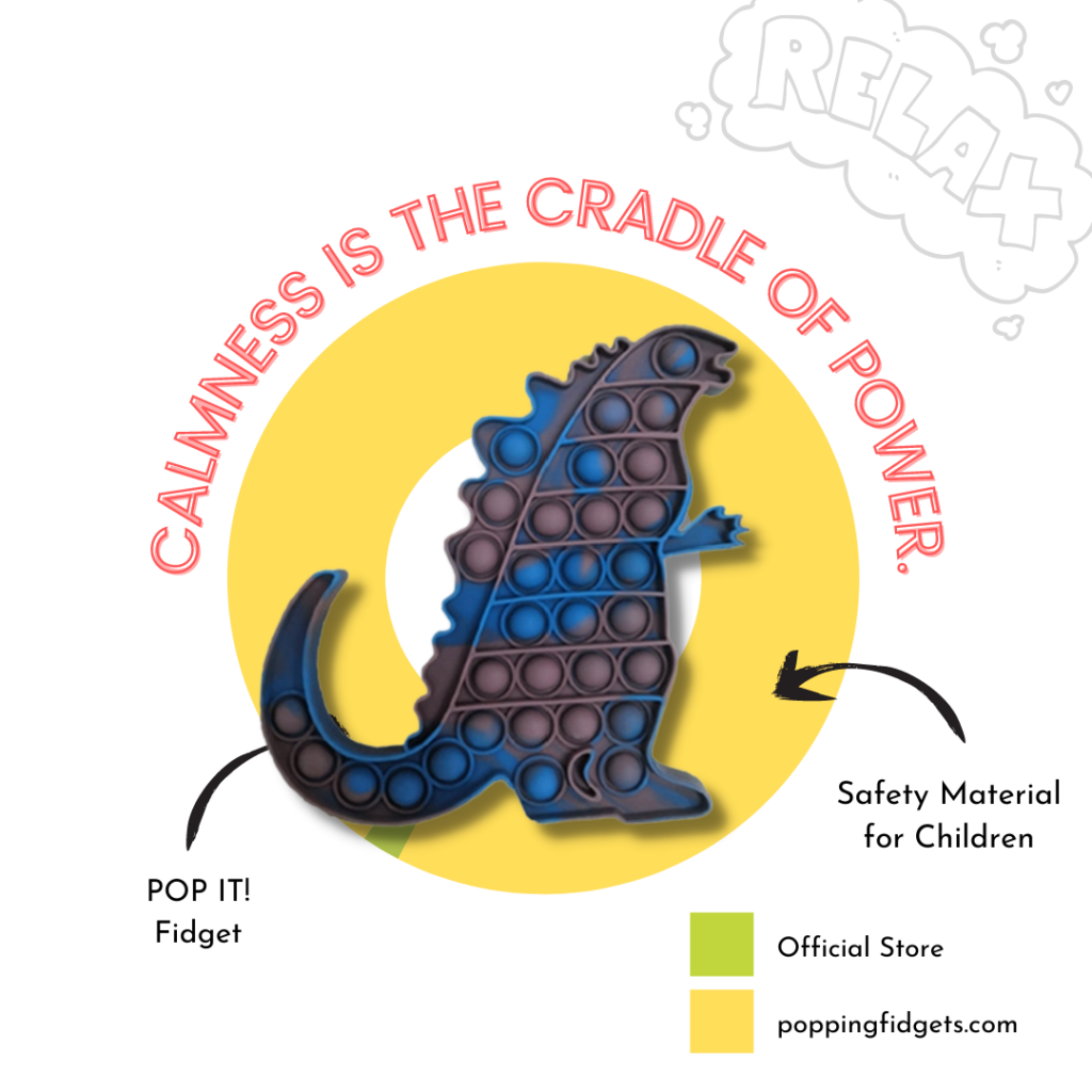 Godzilla King Kong Pop It Fidget Toy for Stress Relief Popping Fidgets