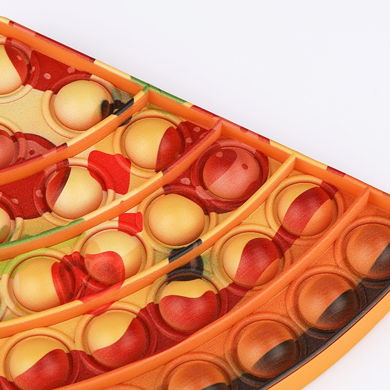 5stk Emulation Essen Pizza Popit Bubble Fidget Toy Stressabbau Drücken Spielzeug 