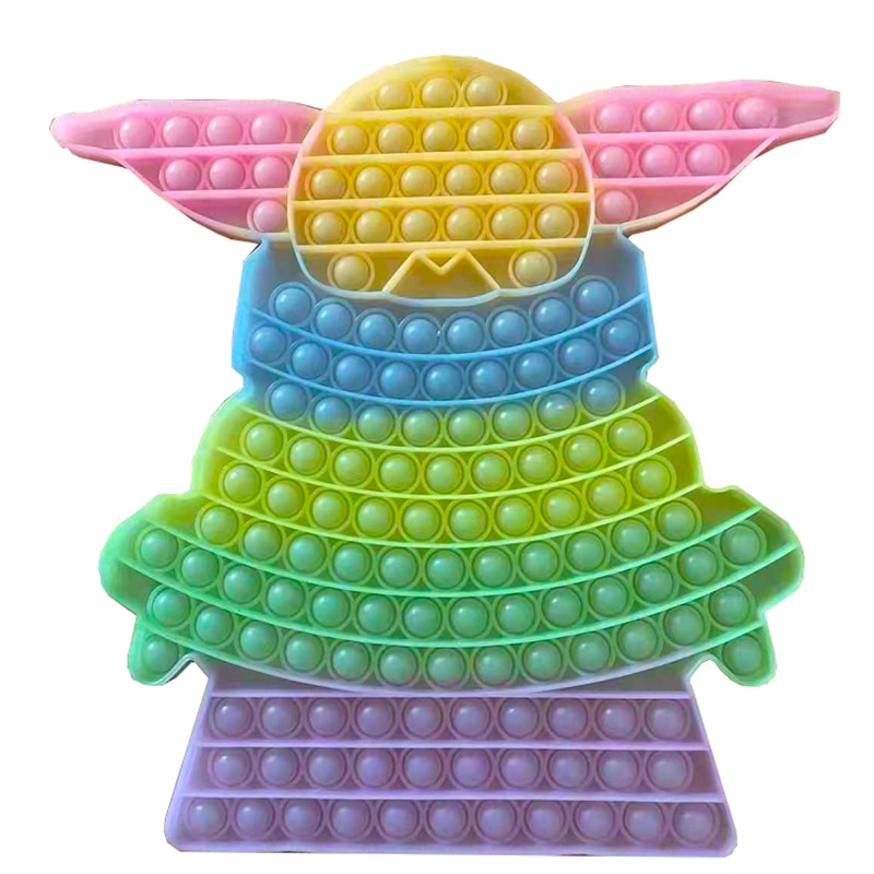 Popit Baby Yoda Push Bubble Sensory Fidget Spielzeug Stressabbau Hand Toy Jumbo 