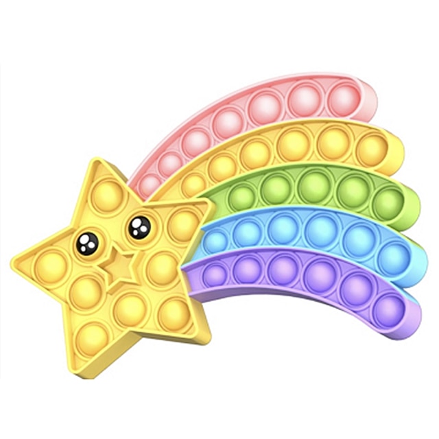 Rainbow Pop Fidget Stress Relief Squeeze Toys for Kid Squishy Sensory Anti Stress Game Hand Simple 1.jpg 640x640 1 - Popping Fidgets