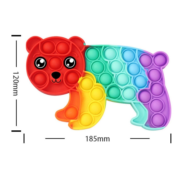 Rainbow Pop Fidget Stress Relief Squeeze Toys for Kid Squishy Sensory Anti Stress Game Hand Simple 29.jpg 640x640 29 - Popping Fidgets
