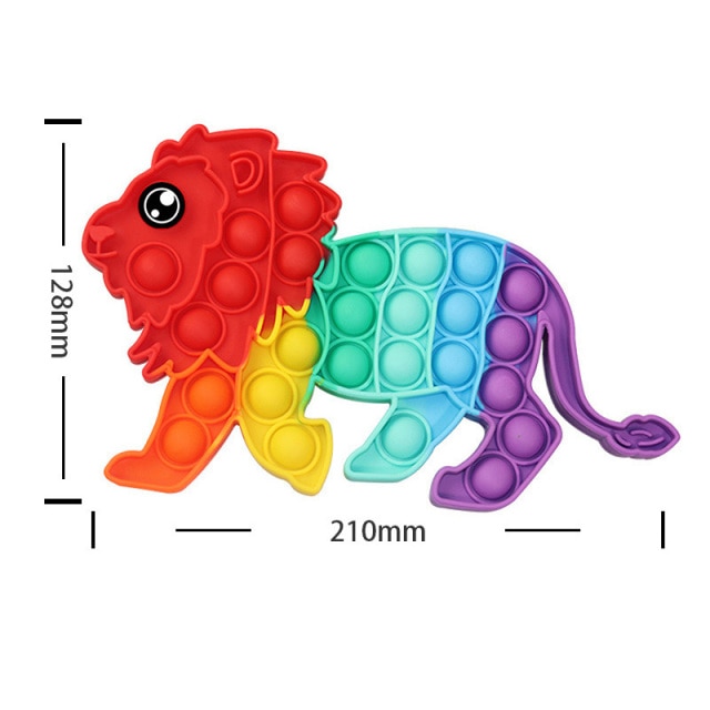 Rainbow Pop Fidget Stress Relief Squeeze Toys for Kid Squishy Sensory Anti Stress Game Hand Simple 30.jpg 640x640 30 - Popping Fidgets