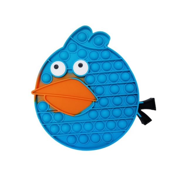 angry bird the blue pop it fidget toy