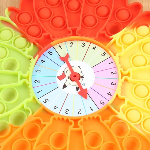 Pokemon Pop It Game Pikachu Fidget Toys Rodent Pioneer Lucky Wheel Rainbow Color Desktop for Parent 4 - Popping Fidgets