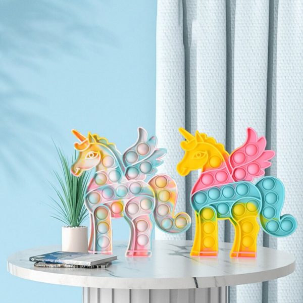 Pop Its Fidget Toys Its Reliever Unicorn Increase Focus Soft Anti stress Toy Fidget Simple Kawaii 1 - Popping Fidgets