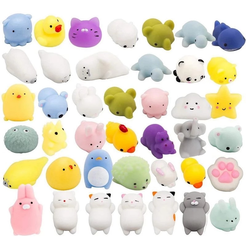 Cute Mini Animal Mochi Squishies Fidget Toys