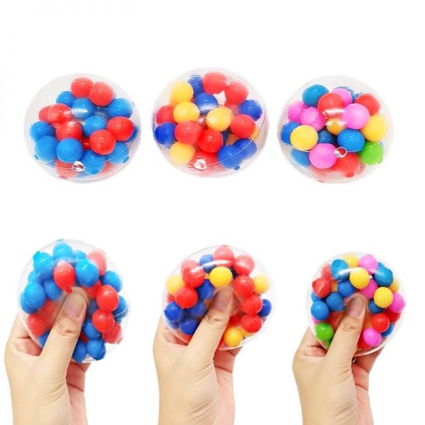 Anti Stress Face Reliever Colorful Ball Autism Mood Squeeze Relief Healthy Toy Funny Gadget Vent Toy 1 - Popping Fidgets