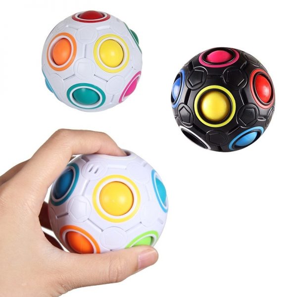 Antistress Cube Magic Fidget Toys Puzzle Rainbow Balls Children Educational Toy Adult Kid Reliever Stress Anxiety 1 - Popping Fidgets