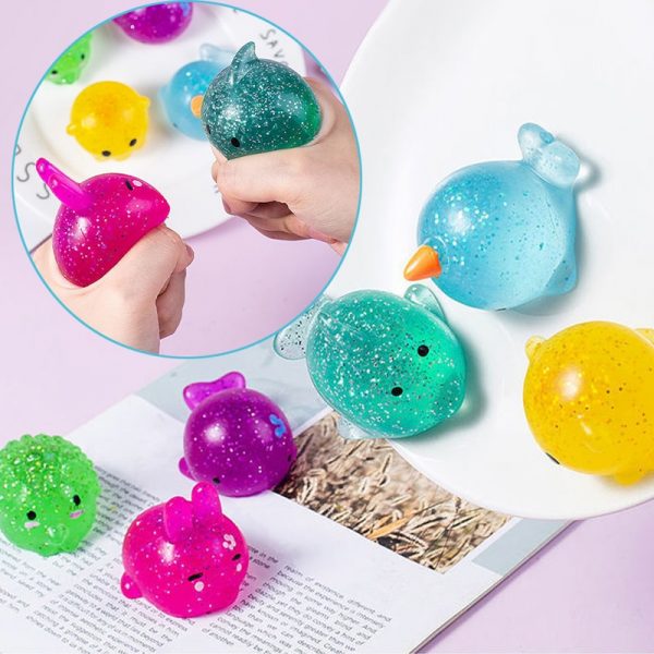 Big Spongy Squishy Mochi Fidget Toys Kawaii Animal Soft Cute Fun PopIt Sensory Antistress Squeeze Toys 1 - Popping Fidgets