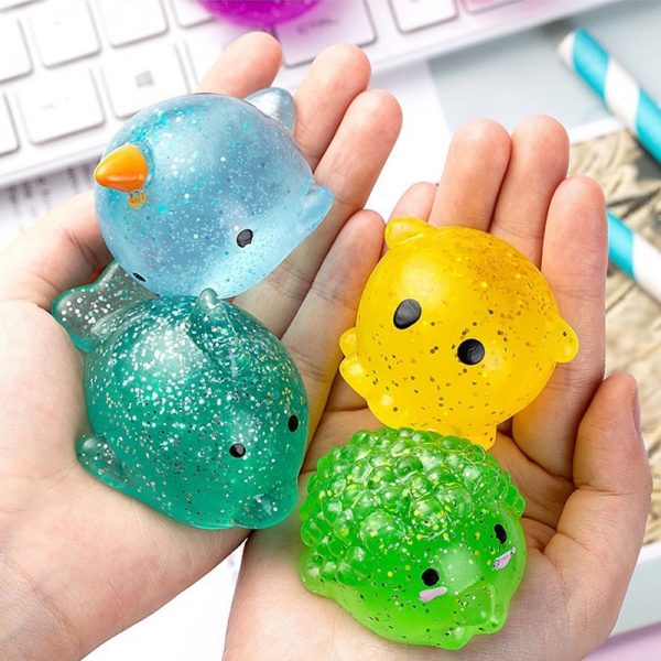 Big Spongy Squishy Mochi Fidget Toys Kawaii Animal Soft Cute Fun PopIt Sensory Antistress Squeeze Toys 5 - Popping Fidgets