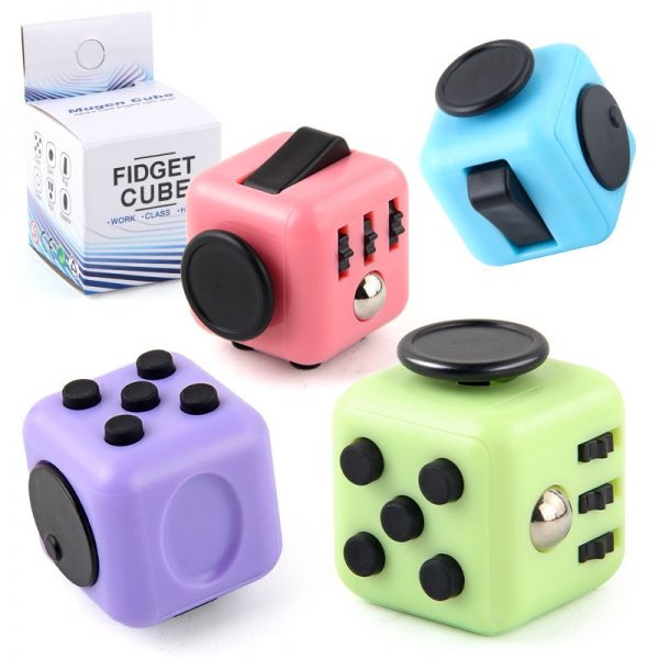 Fidget Toy Push Anti Stress Cubes Hand Game Adult Autism Relief Sensory Decompression Dice Toys for 1 - Popping Fidgets