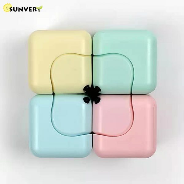 Hot Infinity Cube Hand Fidget Spinner Antistress Gyro puzzle Mini Figet Toys Stress Relief Cube Macaron 1 - Popping Fidgets