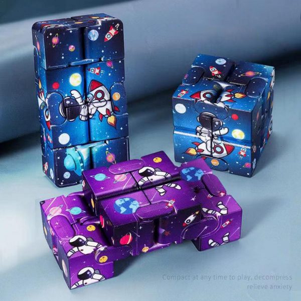 Infinity Cube Toy Children s Fingertips Decompress Magic Square Antistress Toys Funny Hand Game Maze Relaxing 1 - Popping Fidgets