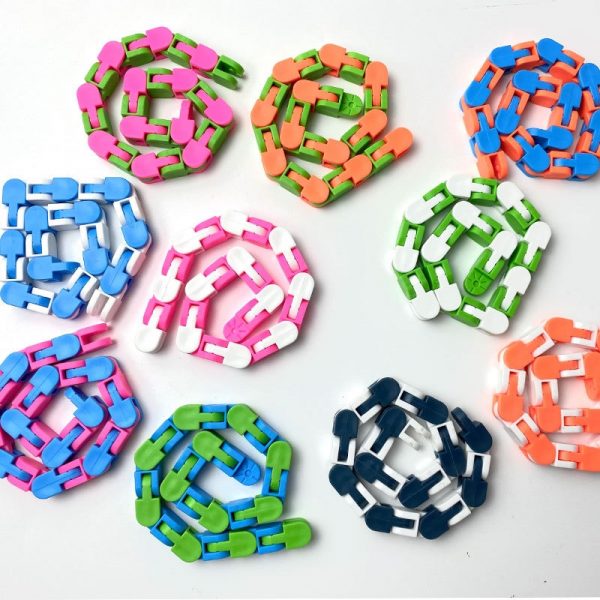 New 24bit Wacky Tracks Fidget Toys For Children Colorful Antistress Rotate And Shape Adults Stress Toys 1 - Popping Fidgets
