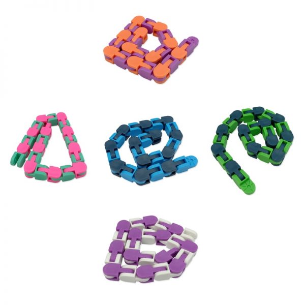 New 48 Knots Wacky Tracks Antistress Chain Toy For Children Bike Chain Stress Relief Sensory Toy 1 - Popping Fidgets