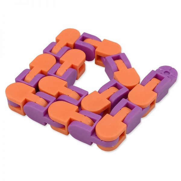 New 48 Knots Wacky Tracks Antistress Chain Toy For Children Bike Chain Stress Relief Sensory Toy 4 - Popping Fidgets