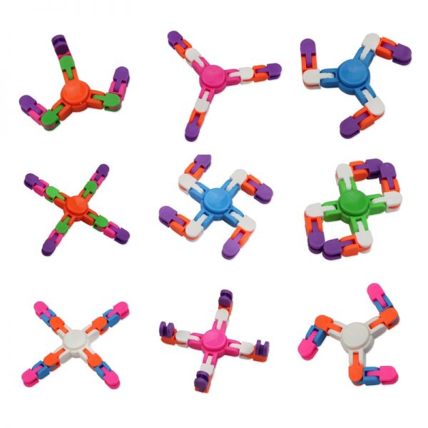New Polygon Wacky Tracks Fidget Spinner Toys Children Adults Stress Relief Spinner Toys Kids DIY Chain 1 - Popping Fidgets