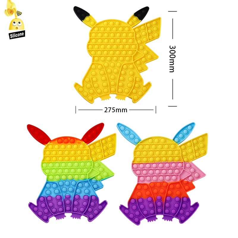 Pikachu Anime Pokemon Pop It Jumbo | Popping Fidgets