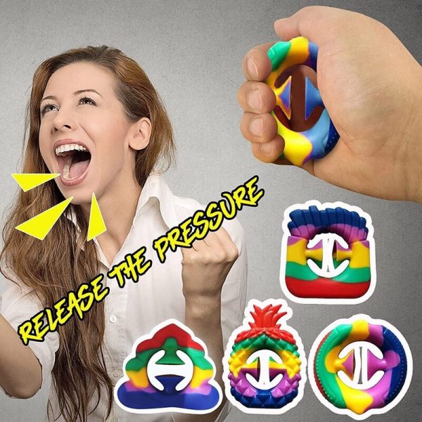 Simple Squeeze Fidget Hand Toys Relief Stress Relieve Anti anxiety Snappers Silicone Fidget Sensory Toy Brinquedos 5 - Popping Fidgets