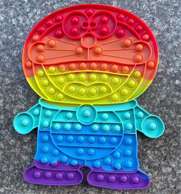 Doraemon Jingle Cat Spider Man Pop It Fidget Stress Rainbow Bubble Antistress Adults Children Simple Dimple 1 - Popping Fidgets