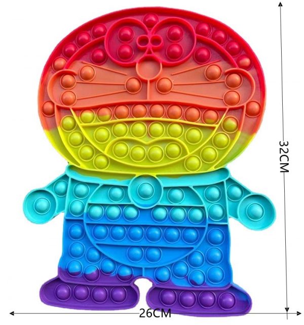 Doraemon Jingle Cat Spider Man Pop It Fidget Stress Rainbow Bubble Antistress Adults Children Simple Dimple 2 - Popping Fidgets